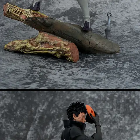 26 cm Naruto GK Uchiha Obito-figur - Tobi Maskerad och True Face utbytbar staty, anime samlarpresent 6 best sales obitofigur - №5