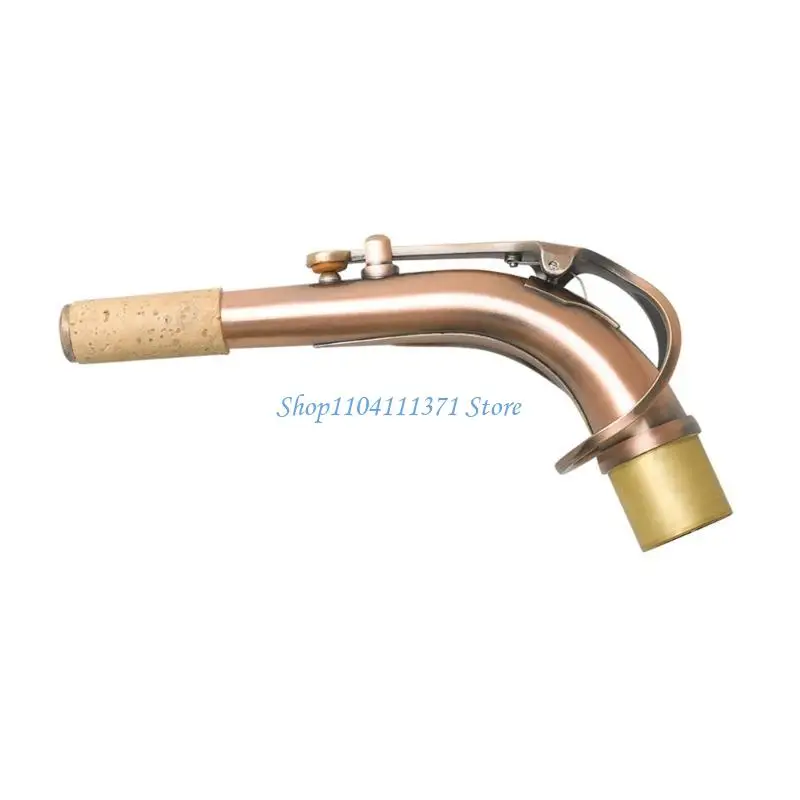 P9FC Alto Saxophone Bend Neck Metal Cork Sax Accessory for Saxophone Music Instrument