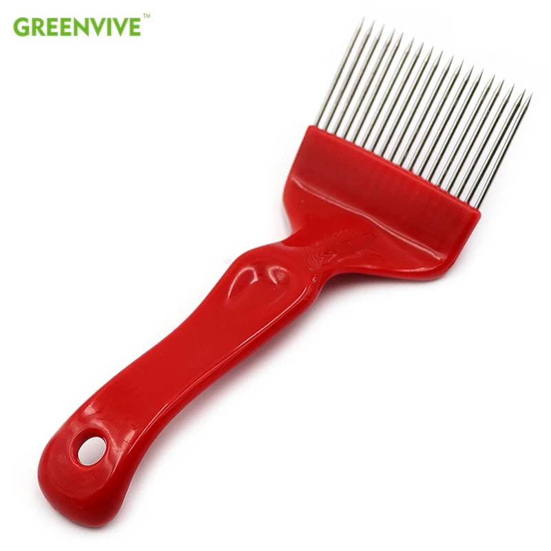 Beekeeping Tools 1PCS Good Quality 18 Pin Stainless Steel Tines Comb Uncapping Fork Needle Scratcher Two-color Cut Honey Bee