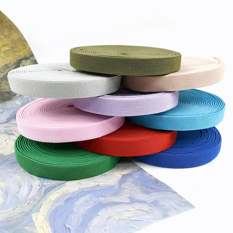 

2-20M 15mm Sewing Elastic Band Bra Underwear Pants Belt Colored Rubber Bands Webbing Strap Elastics Tape Garment Accessories
