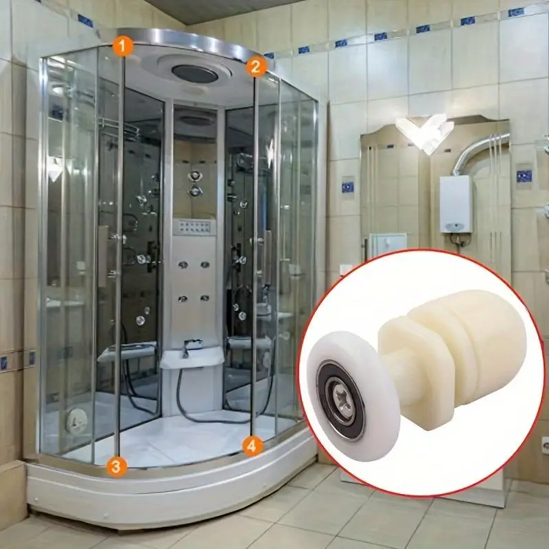 19/20/22/23/25/27mm  4PCS  Durable Build Shower Room Eccentric Wheel