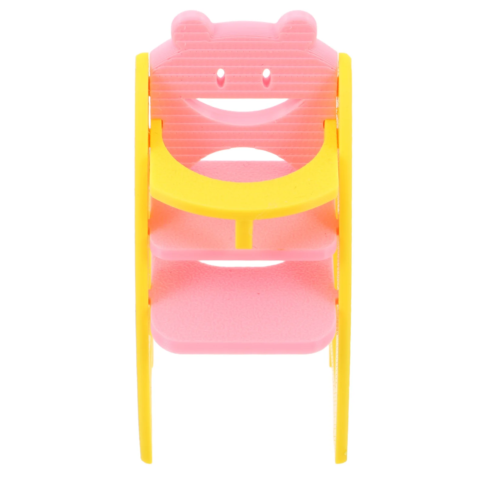 Baby High Chair Blue 1:12 Scale Miniature Dollhouse Furniture Pretend Play Infant Dining Chair For Role Play Activities