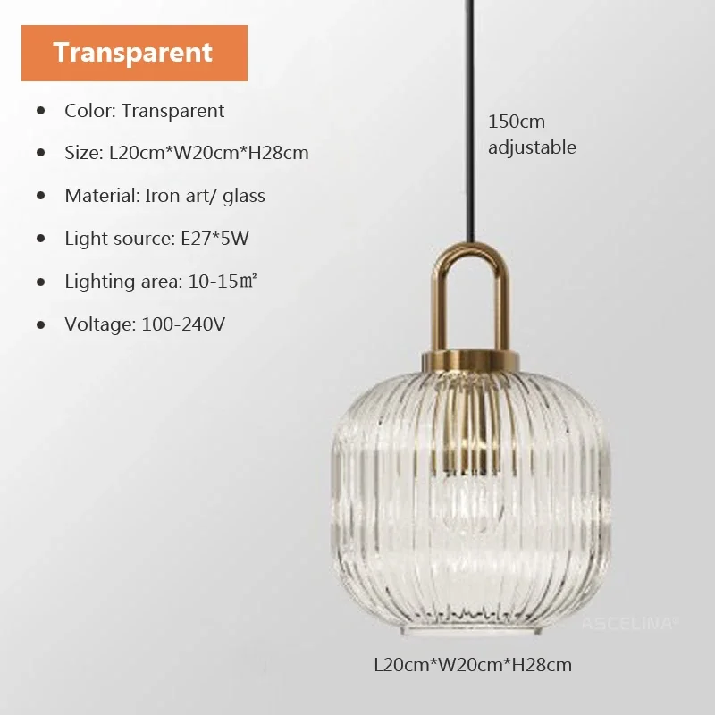 Nordic LED glazen hanglamp minimalistische lampenkap voor slaapkamer woonkamer koffieshop home decor verlichtingsarmaturen glans