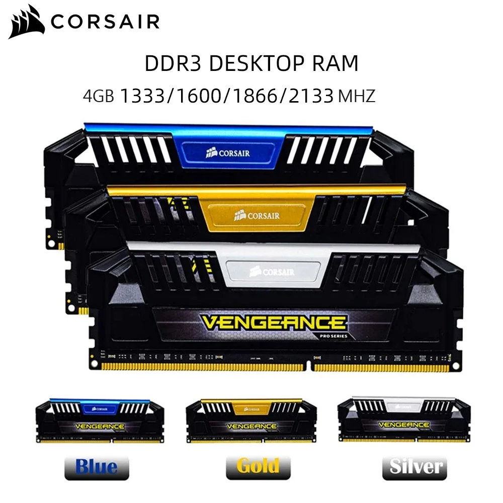 CORSAIR Vengeance LPX Desktop RAM DDR3 240Pin DIMM 1.5V Memory Dual Channel 4GB 2133MHz 1866MHz 1600MHz 1333MHz Desktop Memory