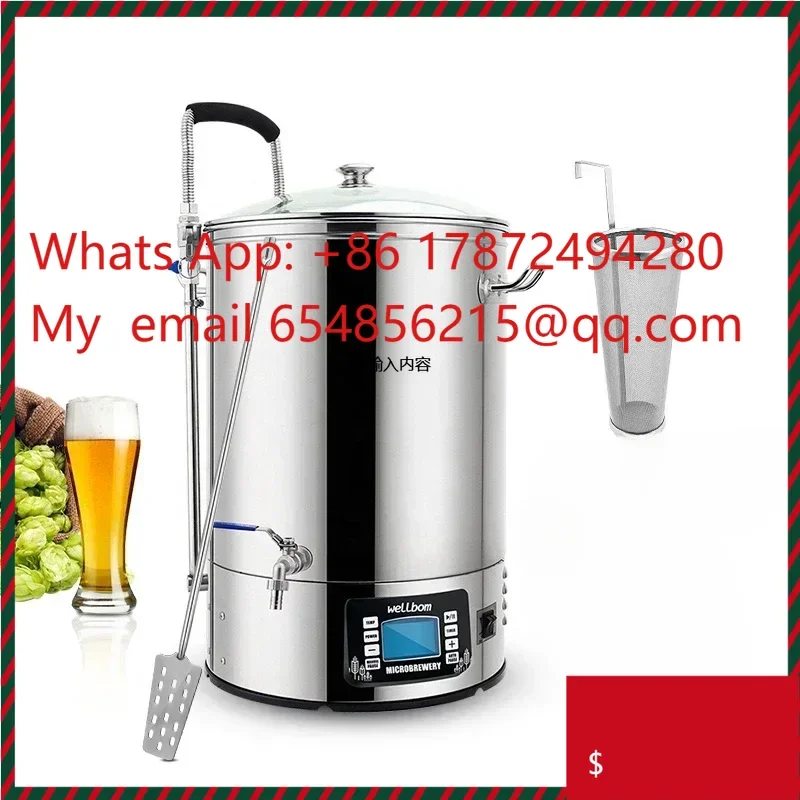 40L 60L Stainless Steel All in one Microbrewery guten home brewing system Mash Tun Micro Brewery craft Beer machine