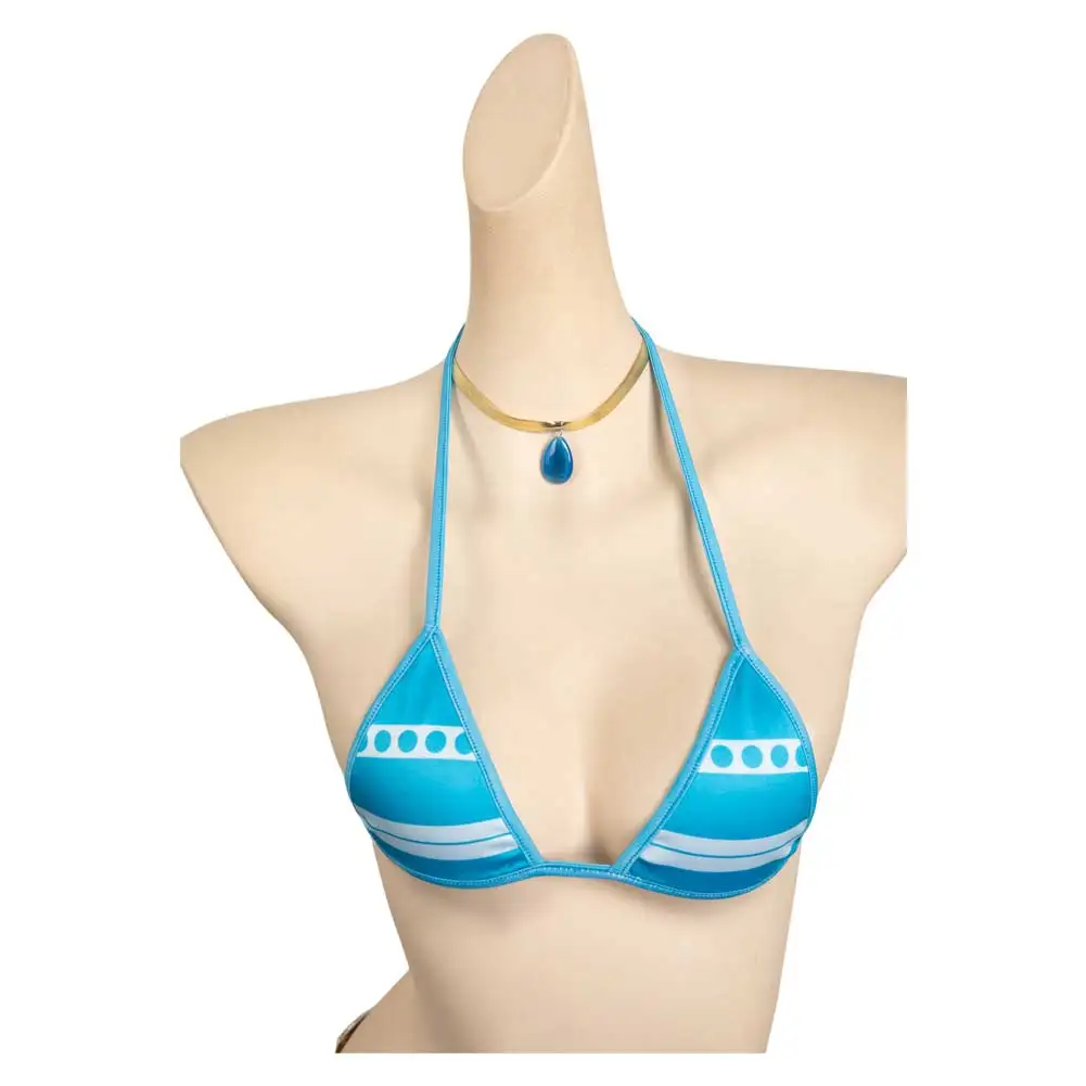 Bikini de Cosplay Nami para mujer, traje de baño de Anime, ropa de playa, trajes de fiesta de Carnaval de Halloween, traje de lujo