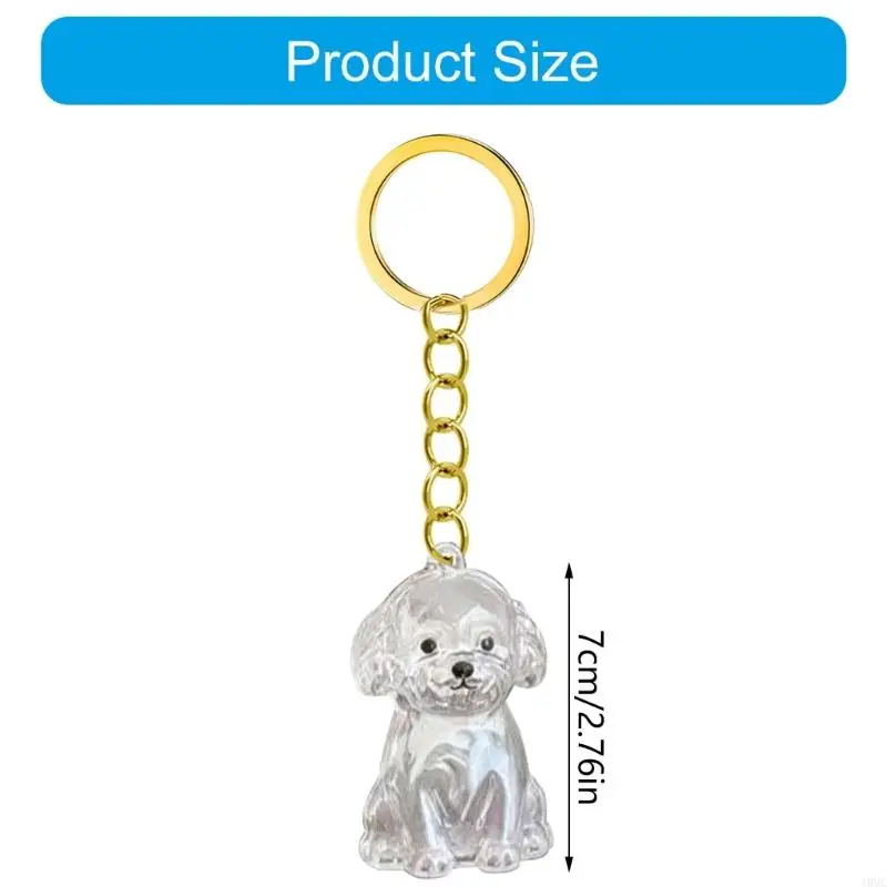 Dog Hair Memorial Box Keychain Clear Display Box Pet Hair Storage Box J0MC
