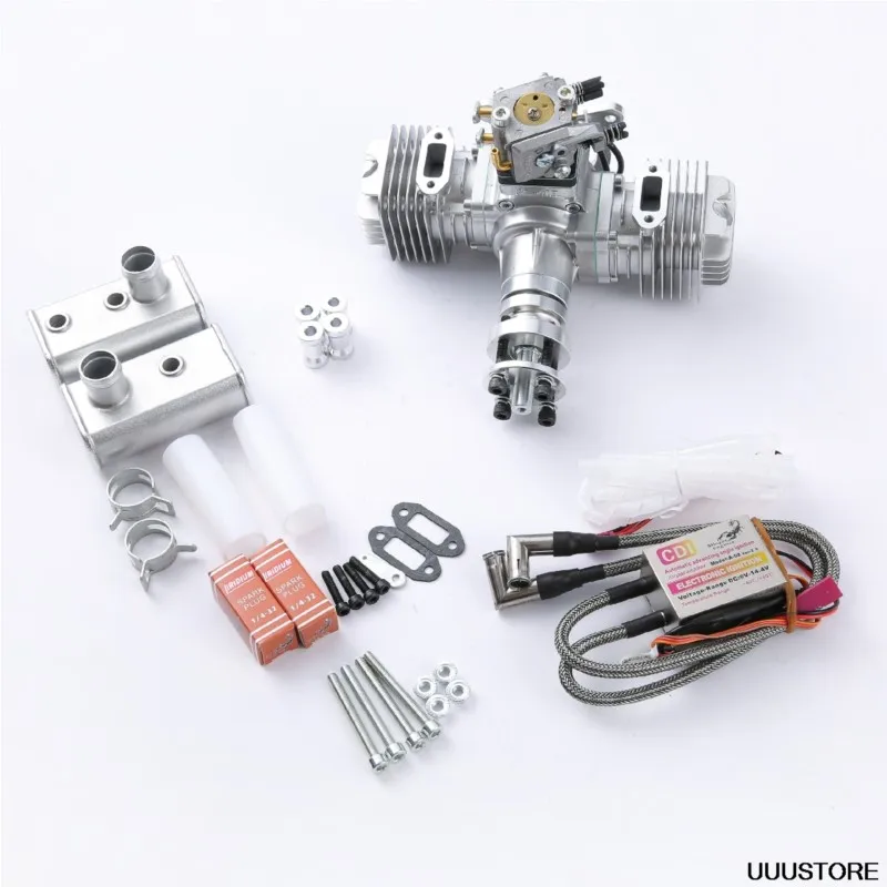 محرك صمام المكبس المزدوج RCGF STINGER 40CC - لجناح ثابت للطائرات بدون طيار FPV RC، متوافق مع مراوح 1908/1910/2008/2010 #3