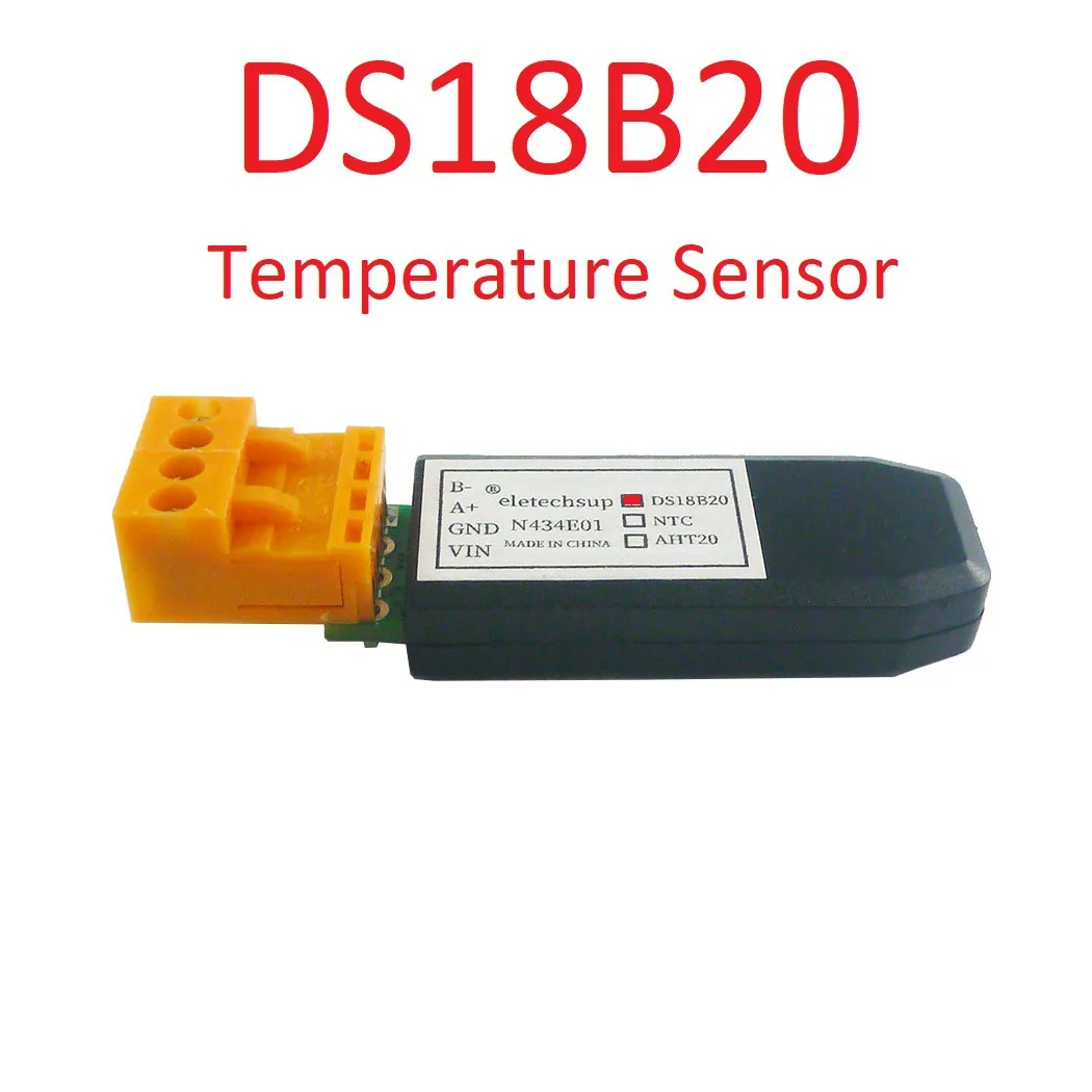 N434E01 DS18B20/NTC/AHT20 RS485 Temperature And Humidity Sensor Modbus RTU Monitor For PLC Touch Panel Configuration Screen