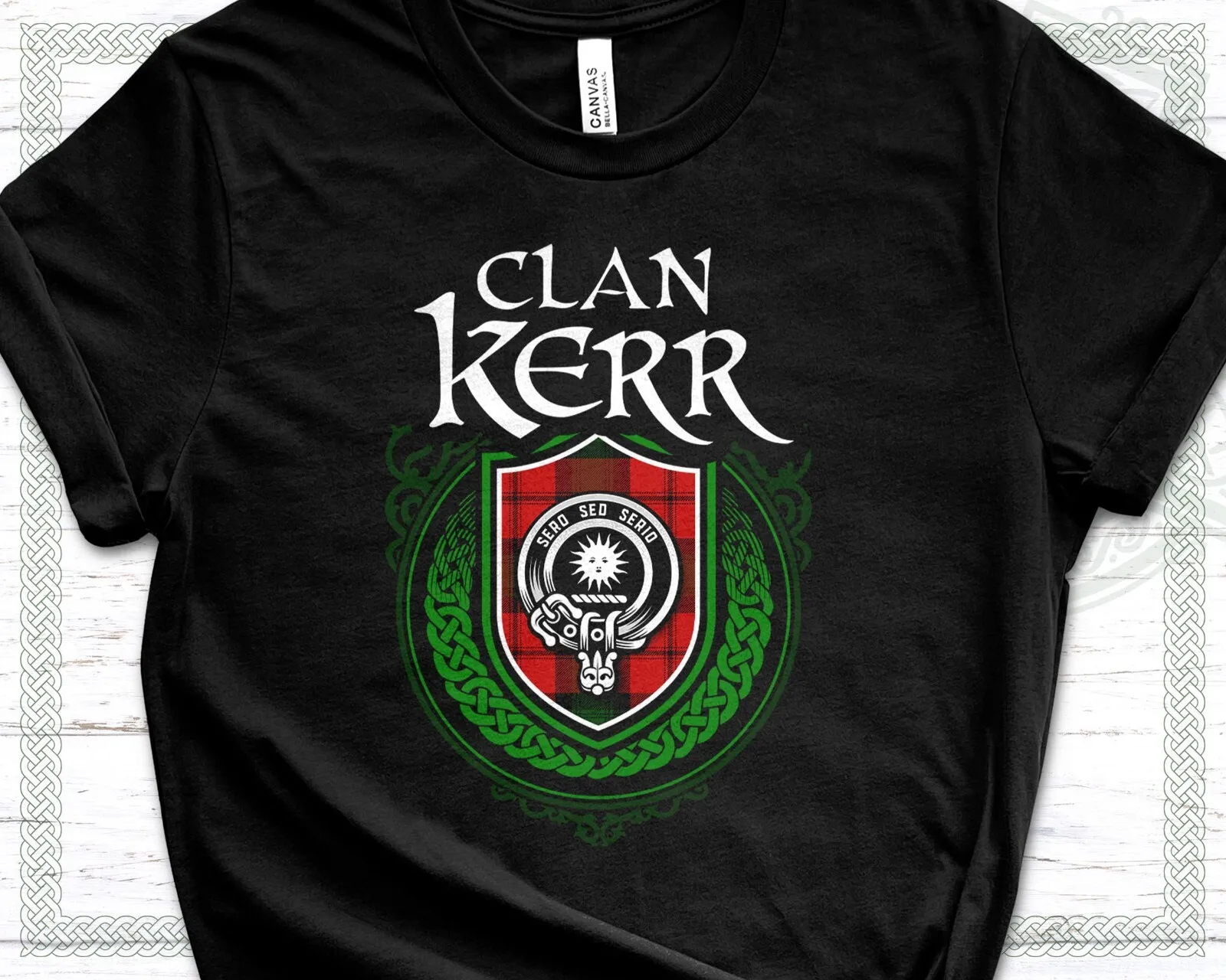 Scottish Clan Kerr Surname Scotland Tartan and Clan Badge