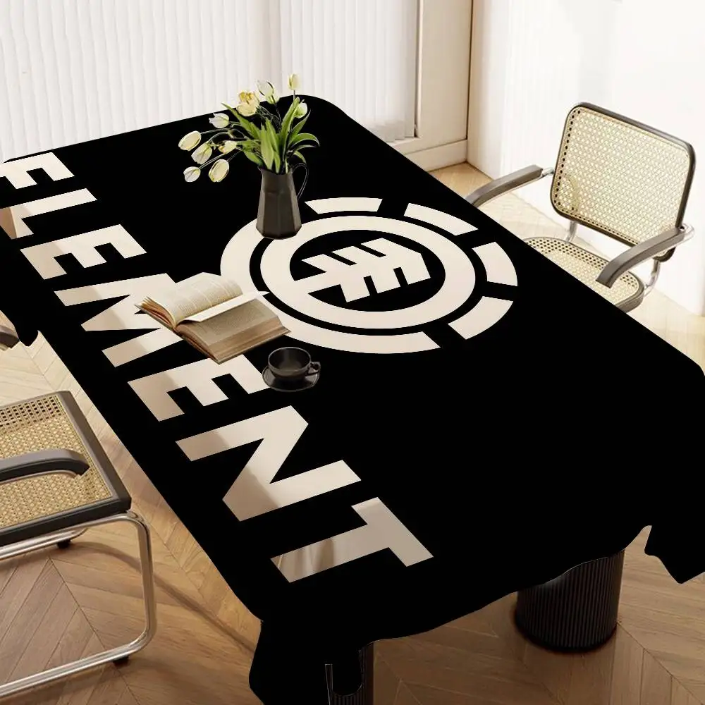 Element Skateboards Trend Rectangle Waterproof Tablecloth Party Decor Farmhouse Kitchen Dining Table Cloth Wedding Decorations