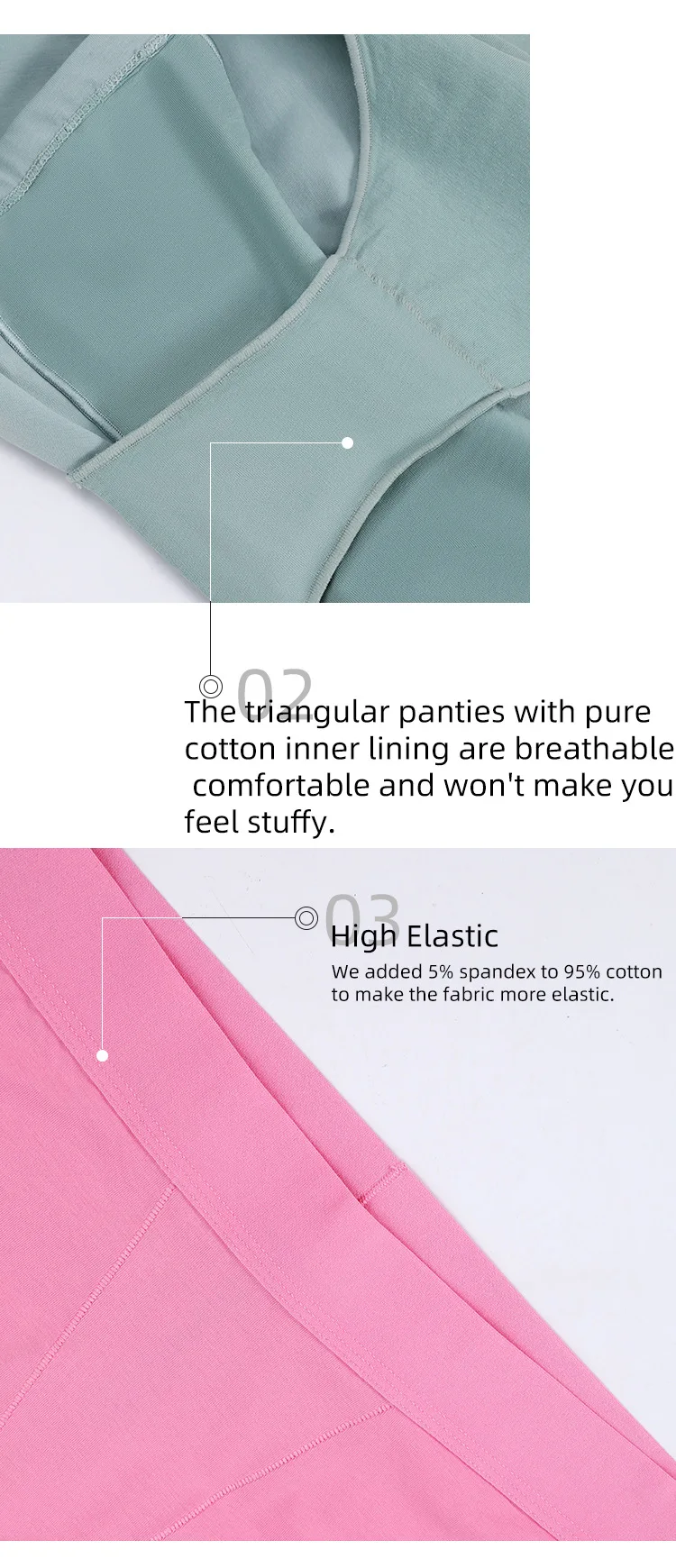 ملابس داخلية فسيولوجية للنساء، ملابس داخلية مانعة للتسرب، ملابس داخلية نسائية من القطن الخالص، سراويل فسيولوجية مقاس كبير #5