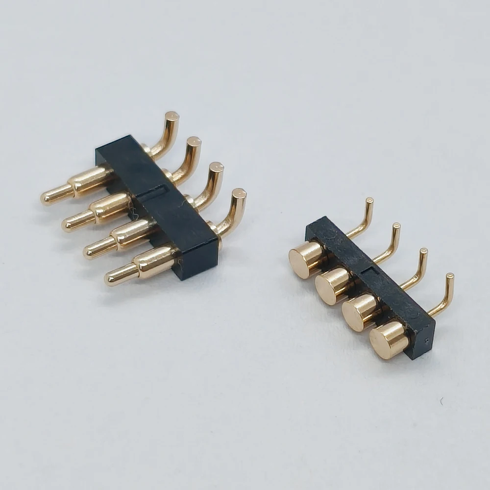5 Stück gebogener Feder-Pogopin-Stecker Testsonde Antenne Federkontaktstift Leitfähiger Lade-Pogo-Pin für Leiterplatten – Detail 4