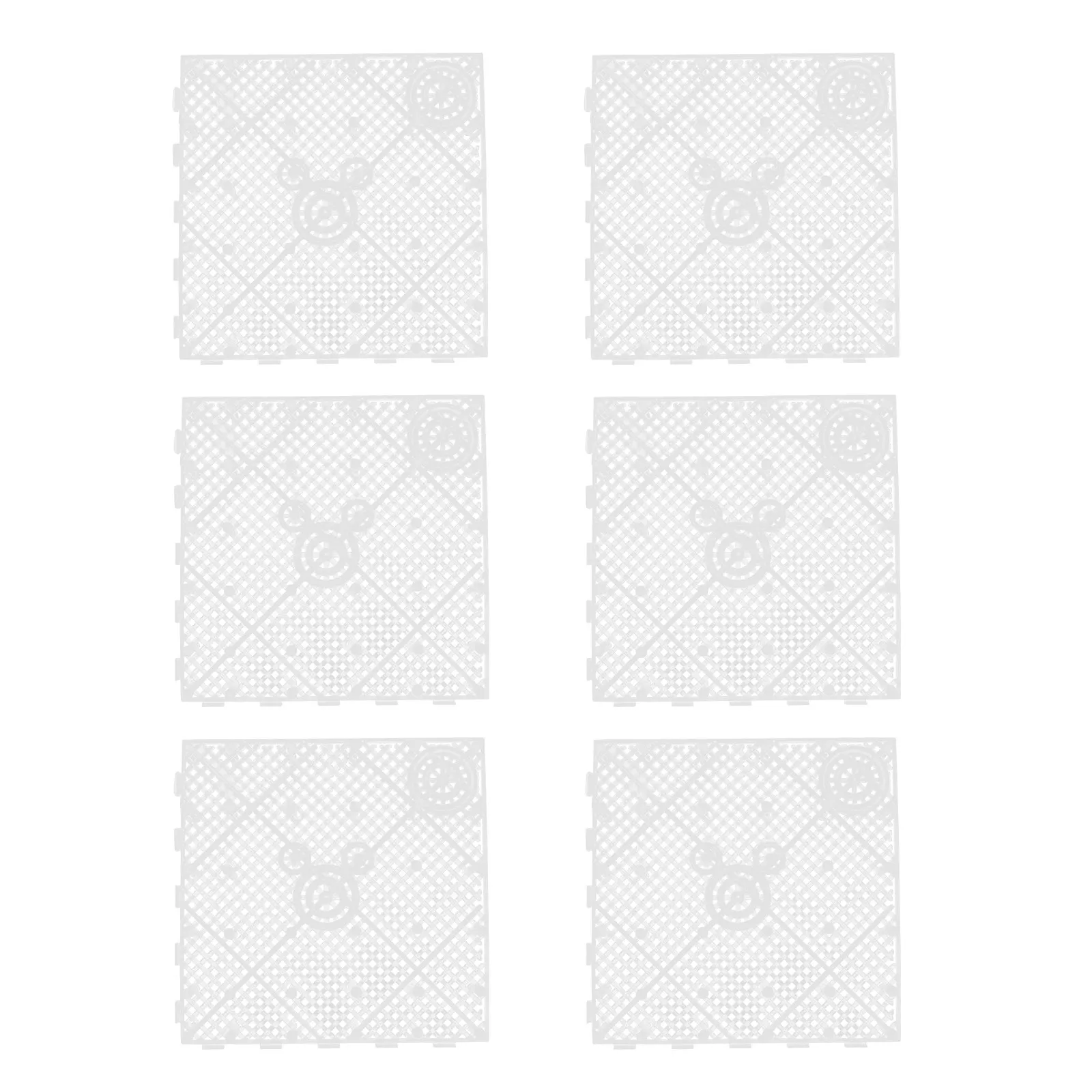 6Pcs Filtering Plate for Aquarium Dense Hole Layout Smooth Edge Safe Touch Professional Gravel Filter Board Plastic Aquarium