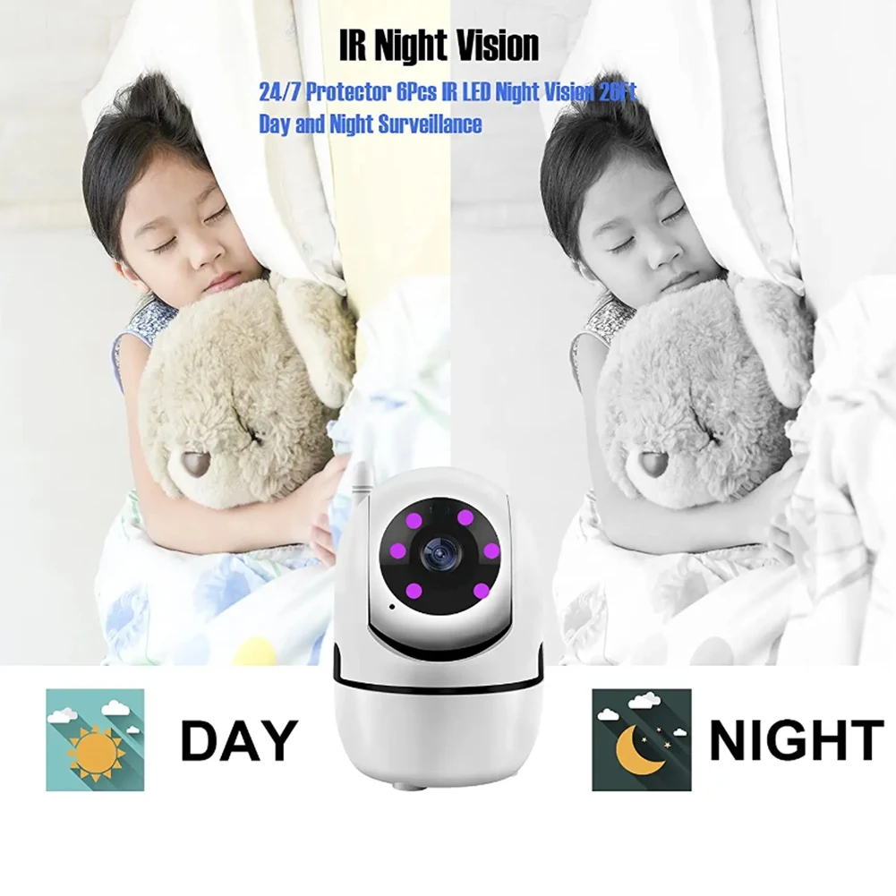 Wireless WiFi Camera 1080P Infrared Night Vision Camera Baby Monitor Mobile Phone Monitoring Camera UK Plug