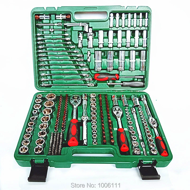 Universal Joint Hardware Tool Kit para Auto, Common Rail Injector Repair, Precision Ratchet Wrench, Sleeve, 216Pcs