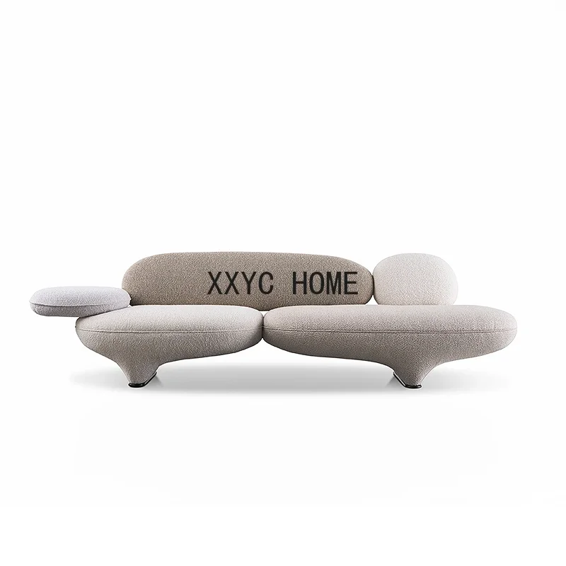 

Creative Lambswool Chair Living Room Small Apartment Special-Shaped Personality Pattern Sofa Combination