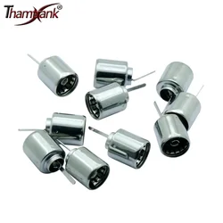 10pcs/lot Metal TV Female Coaxial Coax RF Adapter Connectors DVB-T TV PAL Female Plug Jack Socket Soldering Wire Connector