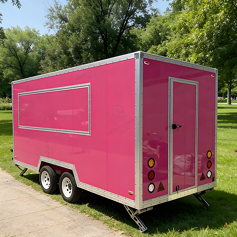 Hot Sale Ice Cream Food Truck Bbq Trailer Coffee Cart Fast Food Van Concession Stand