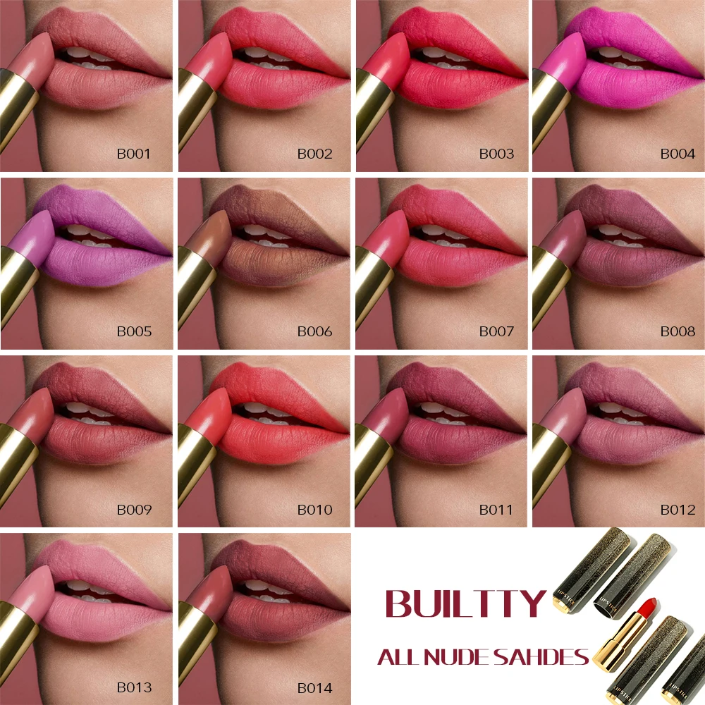 Korean Makeup Matte Lipstick Waterproof Long Lasting Lip Stick Red Pink Velvet Nude Lipsticks Women Cosmetics