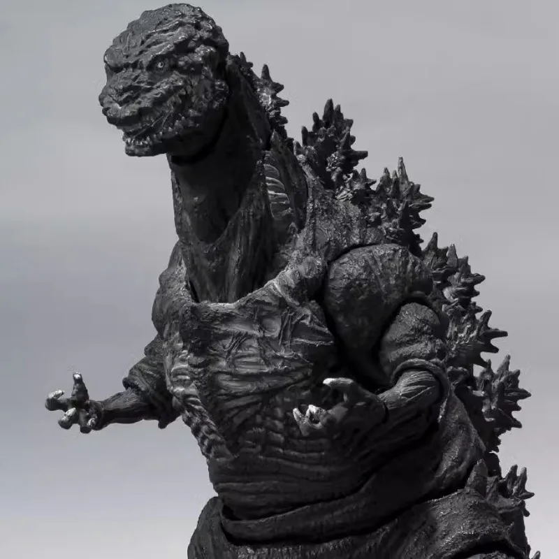 ในสต็อก Bandai S.H.Monsterarts SHM Godzilla 2016 The Fourth Orthochromatic Ver. อะนิเมะ Action Figure ของเล่นของขวัญคอลเลกชัน