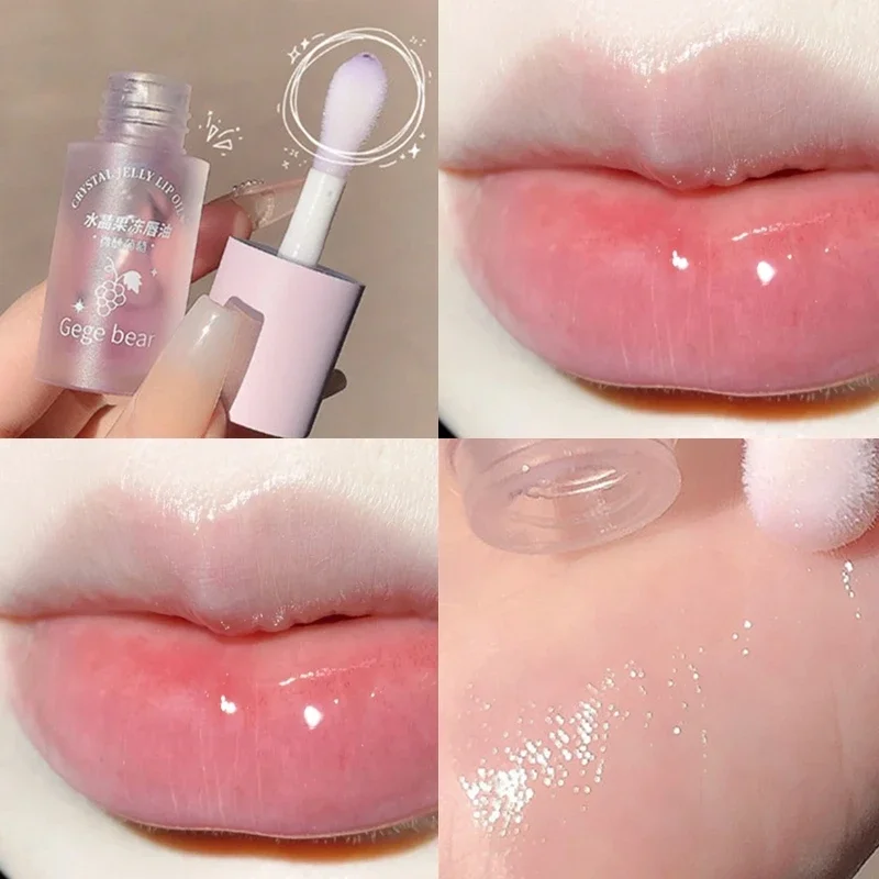 1PCS Hydraterende Lip Olie Waterdicht Blijvende niet-plakkerige Reparatie Lipgloss Anti-drogen Hydraterende Honing Lippenstift Lippen zorg Make-Up