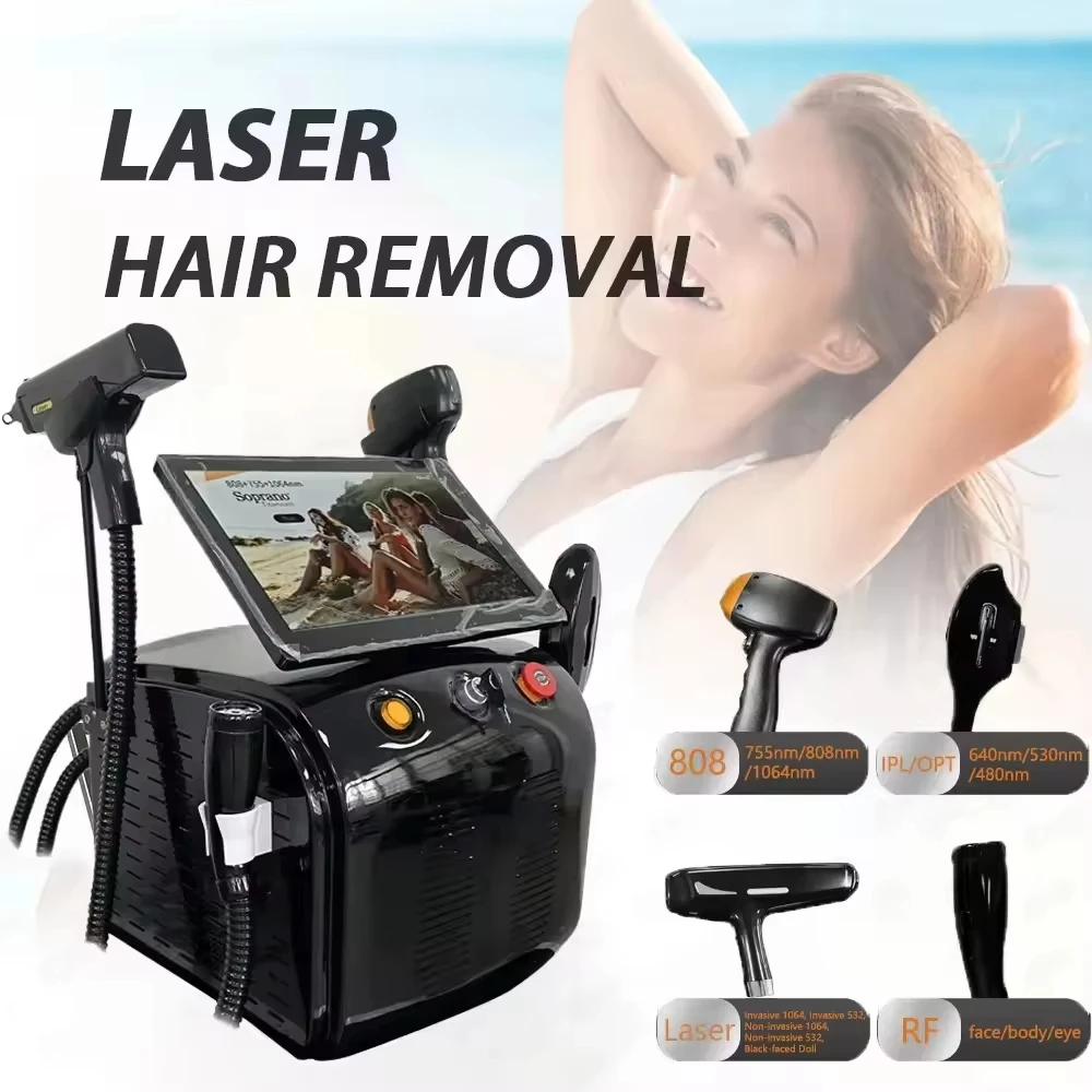 

2026 Newest 4 In 1 Multi Function Diode Laser Pico 808 RF Ipl Nd Yag Picosecond Laser Opt Hair Removal Tattoo Removal Machine