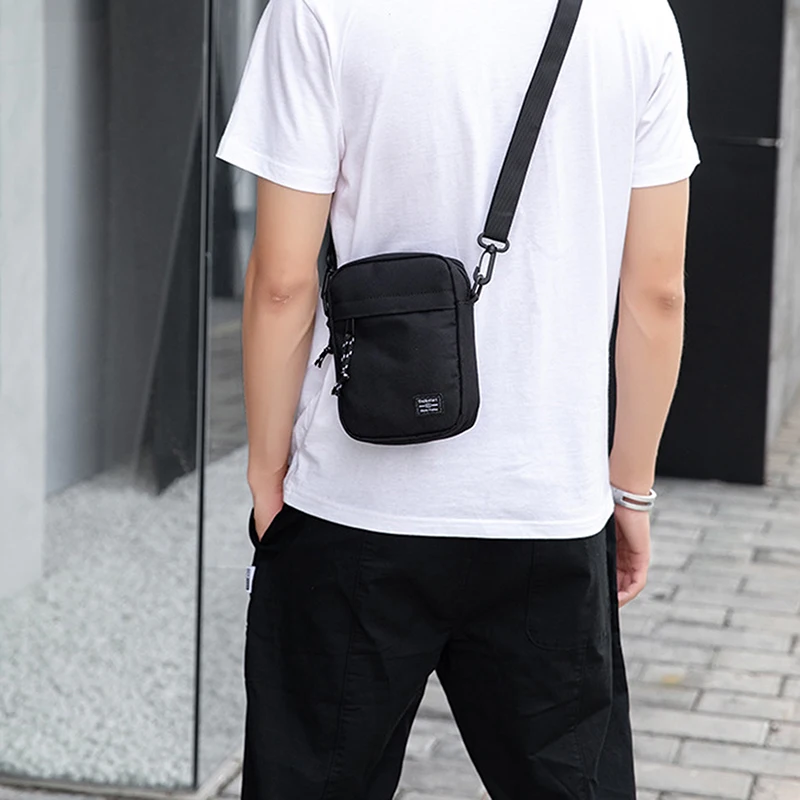 Casual Mini Crossbody Bag Small Men's Shoulder Bag Men Diagonal Small Backpack Light Messenger Phone Bag Boy Fanny Chest Pack