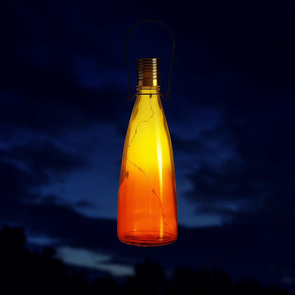 Creative Design Outdoor Solar Lantern Light Solar Powered With Handle Solar Garden Lights Waterproof Decorative