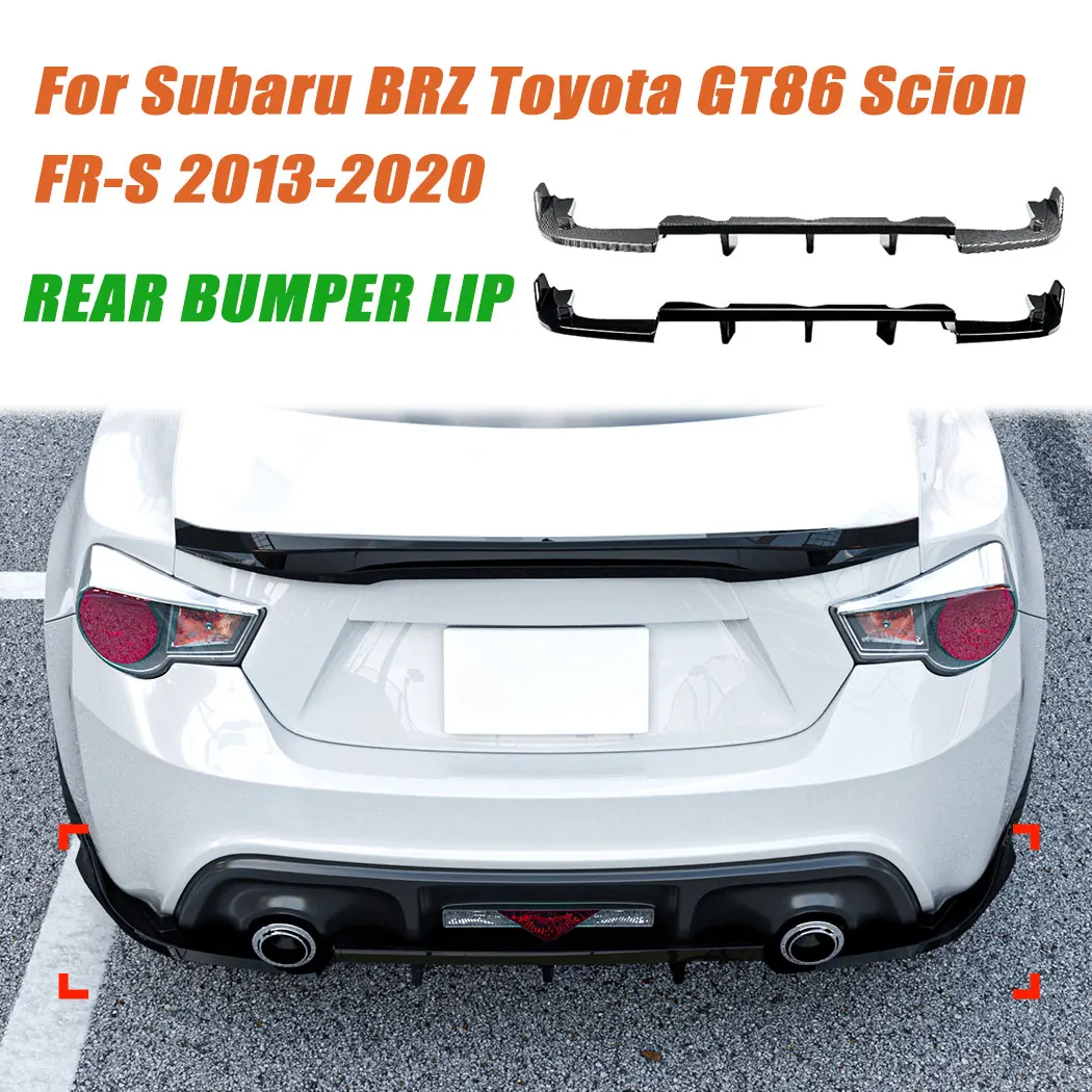 

For Subaru BRZ Toyota GT86 Scion FR-S 2013-2020 Rear Bumper Lip Rear Spoiler Body Kits Exterior Guard Decoration Accessories