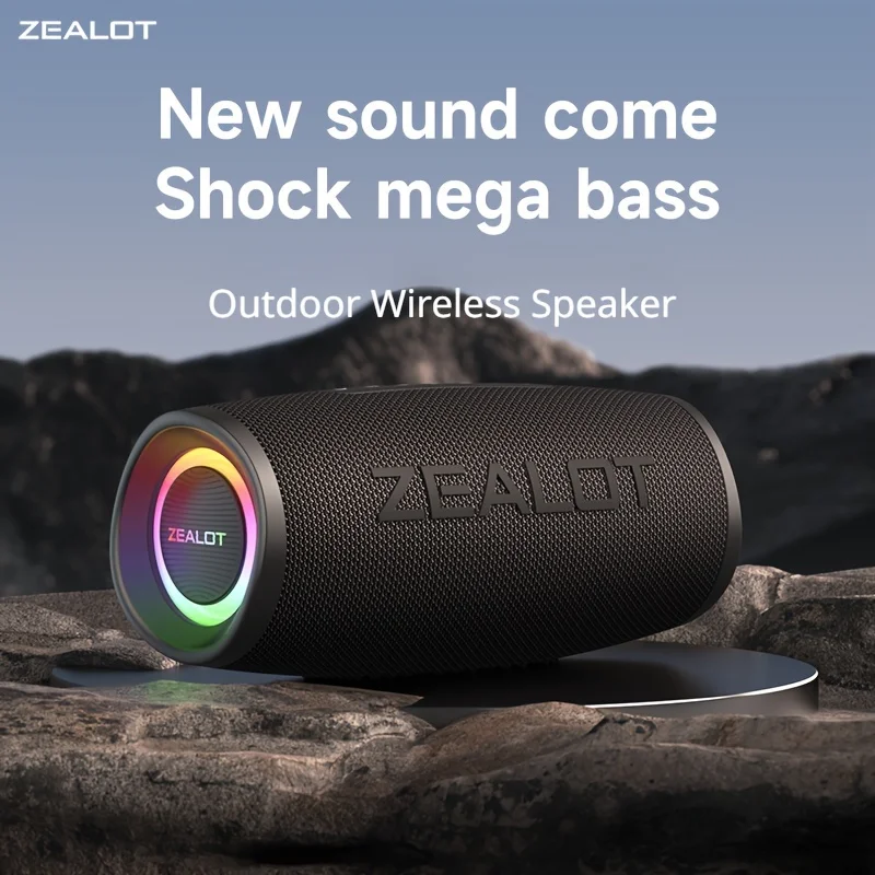 S56 40W wireless speaker, outdoor portable subwoofer speaker, EQ mode, suitable for home, car, outdoor, camping.