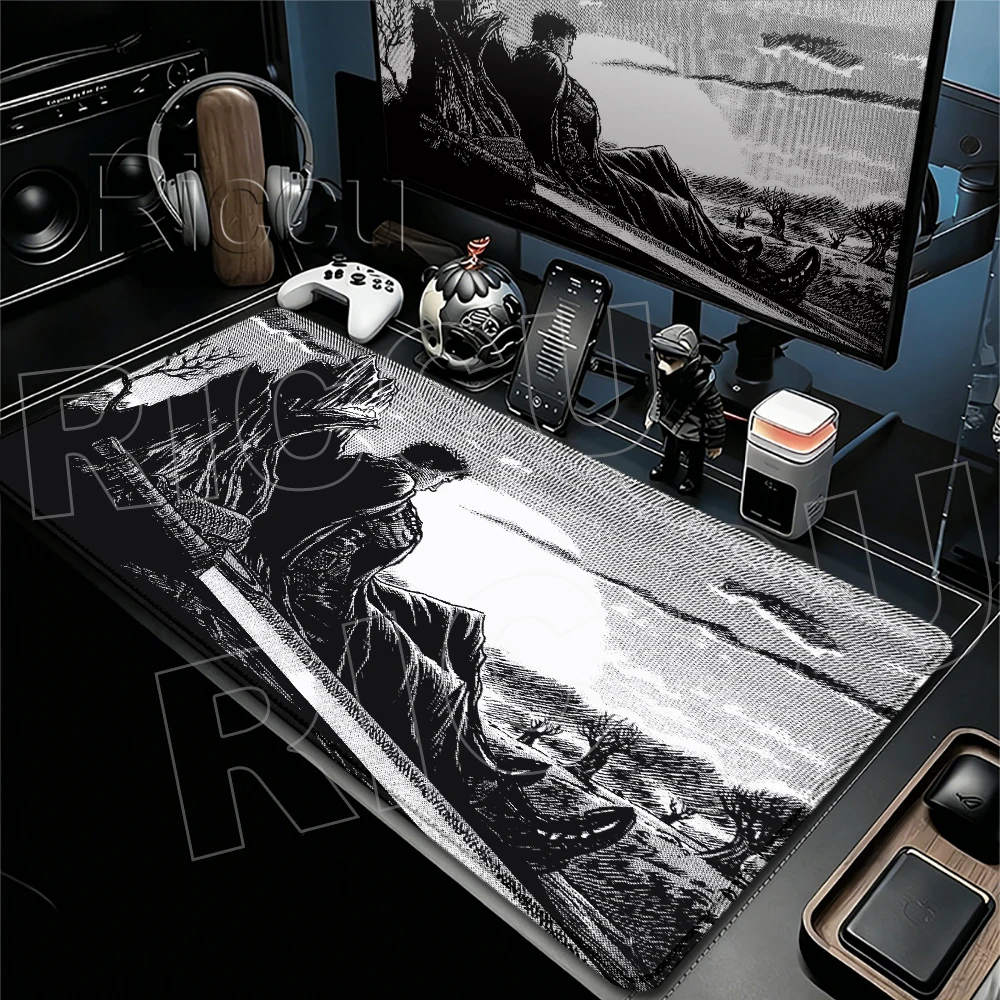 Gaming Accessories Varmilo Mousepad Pc Notebook Accessories Mouse Pad Berserk Guts Anime Dywan Gamer tapis de souris xxl Deskmat