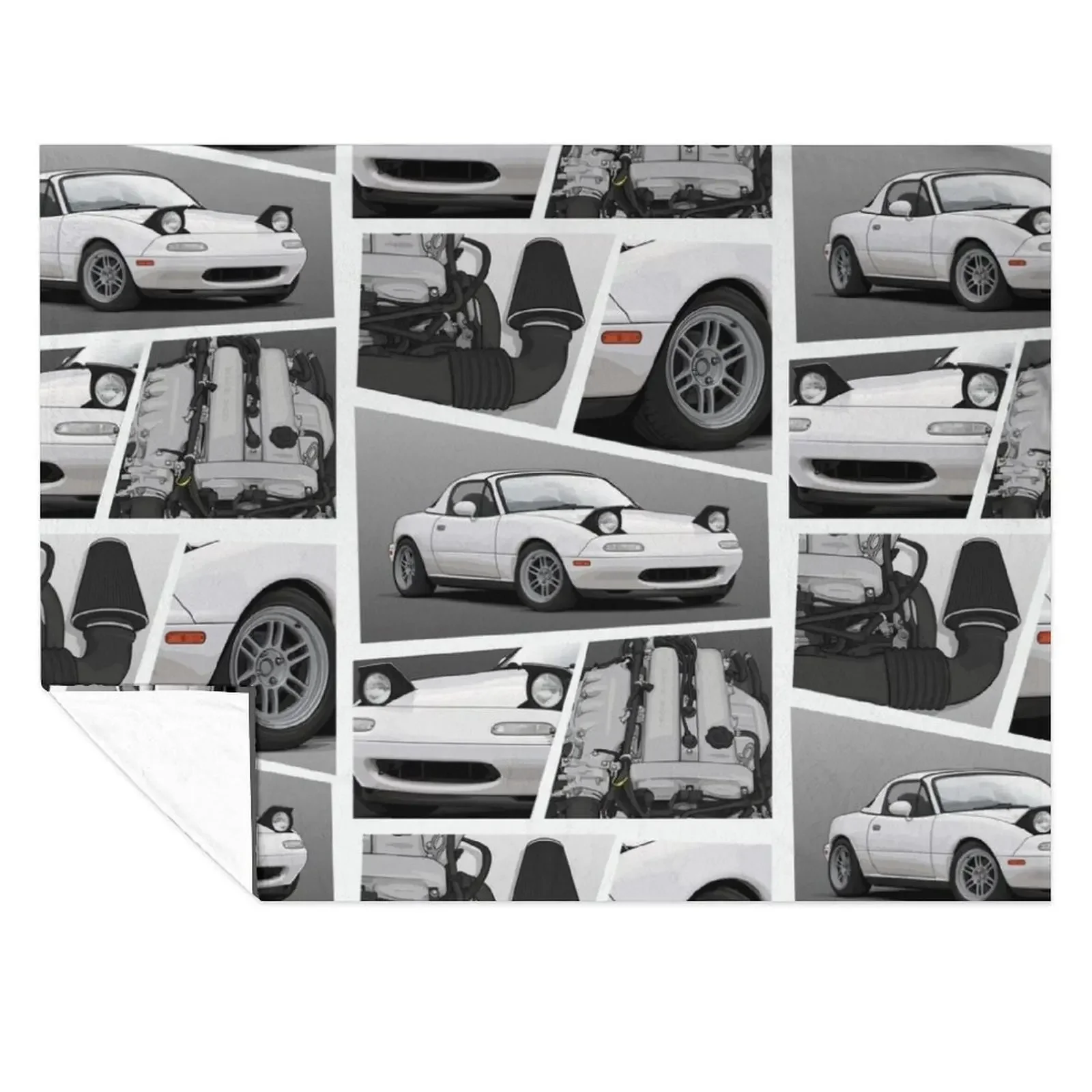 

Mx5/Miata X BP18 Engine Throw Blanket Polar christmas gifts Decoratives Decorative Sofa Blankets
