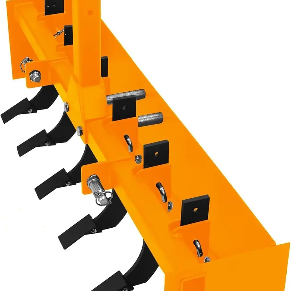 

3-Point CAT-0 Compatible 55 Cultivator, Ground Ripper, and Mower with 6 Shanks for Garden Tractor Hitch