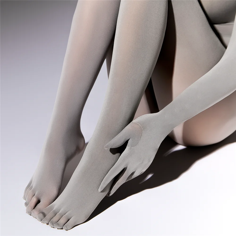 Sexy Men 120D Glove Sleeve Bodysuit Open Crotch Sexy Tights Bottom Wear Bandage Cocoons Bodyhouse Elastic Maid Leotard