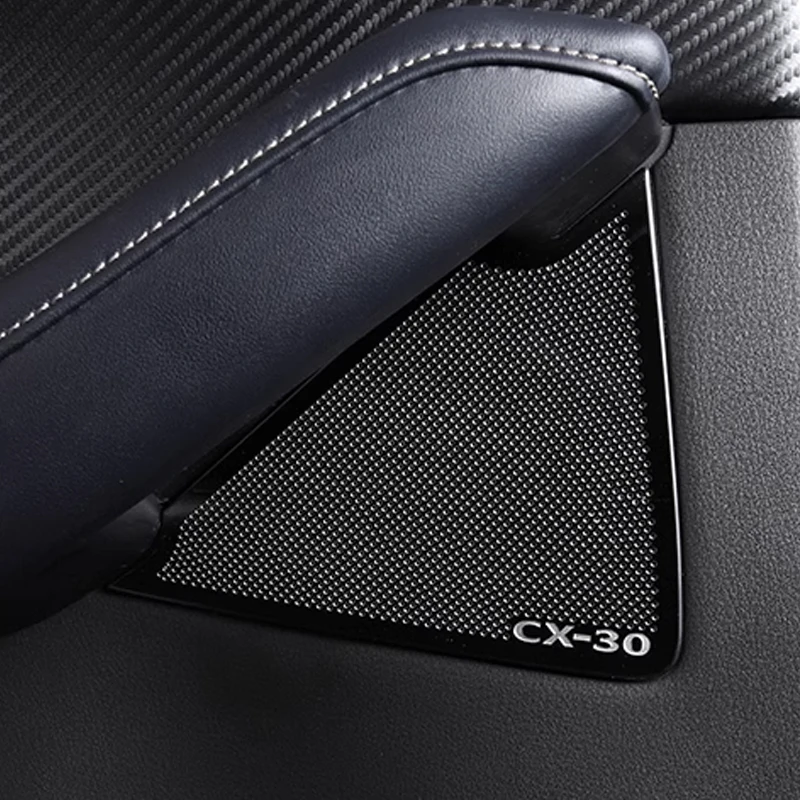 For Mazda CX-30 CX30 2019-2022 2023 Interior Accessories Door Speaker Audio Loudspeaker Decoration Cover Trim Car Styling