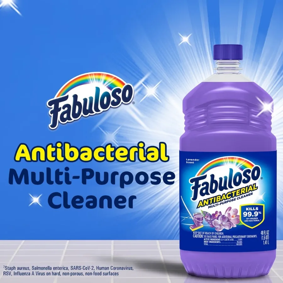 48 fl oz Lavender Anti‑Bacterial Multi‑Purpose Cleaner, Household Multi‑Surface Cleaning Solution for Kitchen & Bathroom