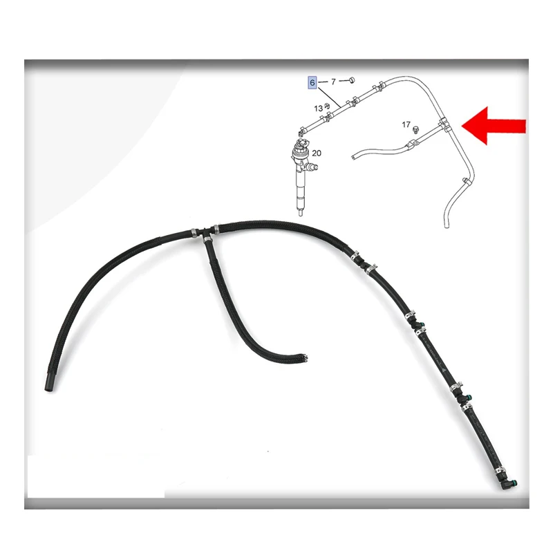 

FUEL LEAK OFF PIPE / RETURN HOSE FOR VAUXHALL ASTRA CORSA MERIVA ZAFIRA 1.7 CDTi