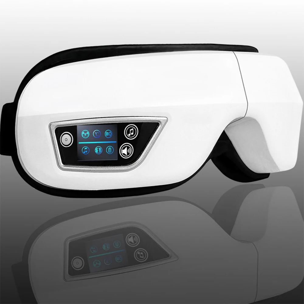 6D Smart Vibration Eye Massager Hot Airbag Compress Eye Care Instrument Bluetooth Music Eye Massage Sleep Mask Eye Relax Fatigue