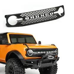 Rcdream Front Grille Masker # A Voor 1/10 Rc Crawler Auto Traxxas Trx4 Nieuwe Bronco Body Upgrade Optie Onderdelen # B6a1-w B6a1-b