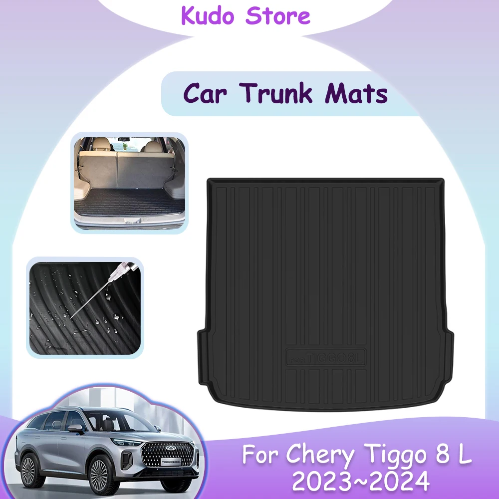 

Full Coverage Custom Trunk For Chery Tiggo 8 L Fulwin T9 2023~2024 Storage Carpets Waterproof Pads Luggage Cushion Accessories