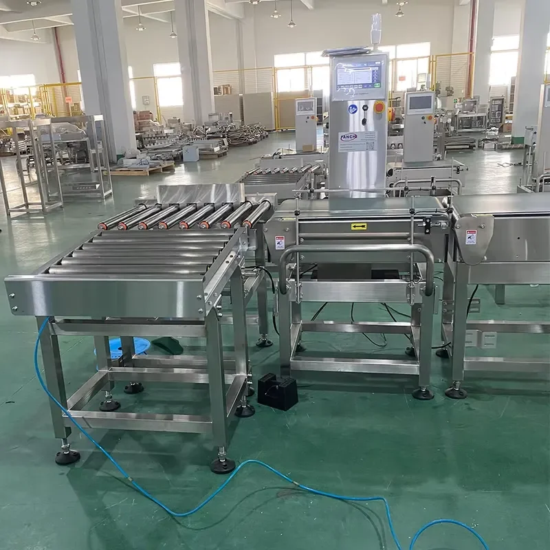 In-Motion Checkweigher Machine 100-300ppm Speed Stainless Steel Construction Multi-Language Interface