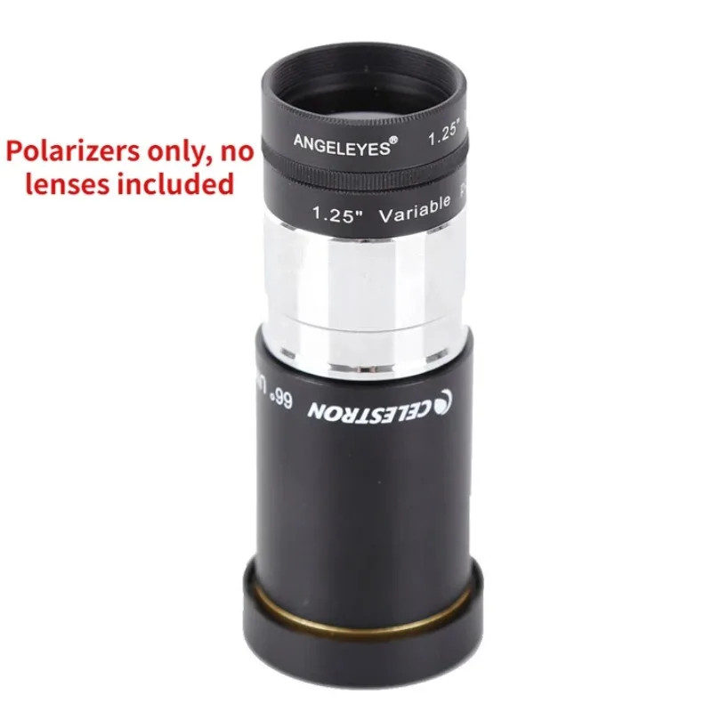 1.25/2 Inch Rotating Adjustment Polarizer To Reduce Lunar Planet Brightness for Clear Observation for Telescope Accessories