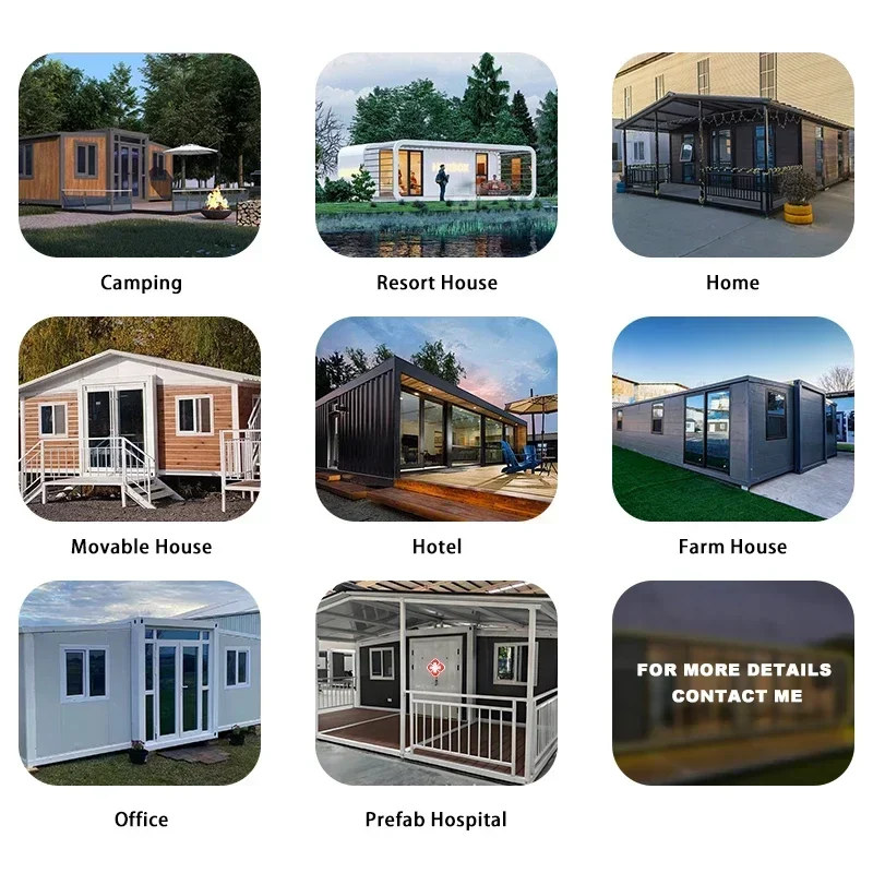 Factory Price Expandable Container House 20ft 40ft Prefabricated Tiny House Mobile Home For Hotel Office Villa Hospital Outdoor