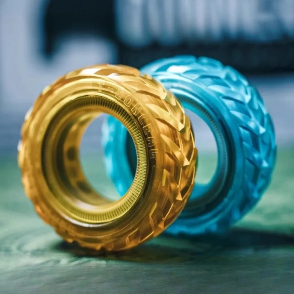 Paragraph Ring Mechanical Fidget Roller Magnetic Push Card Fingertip Flywheel EDC Sensory Stress Reducing Toys Anti Anxiety