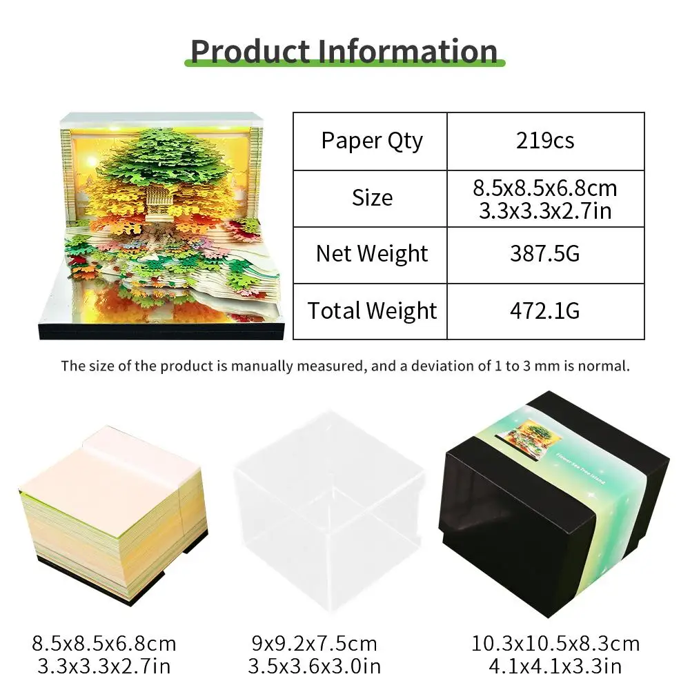 3D ปฏิทิน 2026 กระดาษที่ไม่ซ้ํากันประติมากรรมปฏิทิน MeMO Pad บล็อกหมายเหตุ Hary Design หมายเหตุกระดาษเครื่องเขียนอุปกรณ์เสริมของขวัญแปลกใหม่