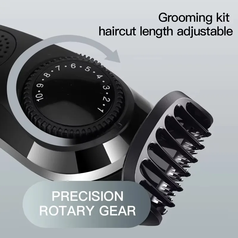 Youpin プロフェッショナル 5-in-1 多機能バリカンキット理髪鼻トリマー鼻トリマーひげシェーバー彫刻ツール