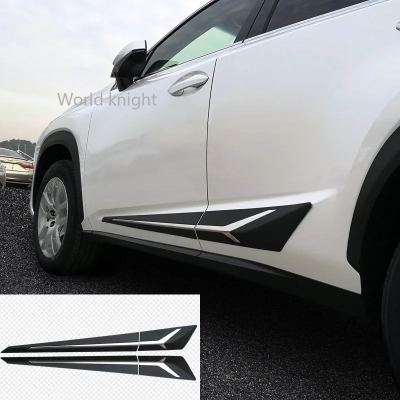 

Хромированные внешние аксессуары из АБС-пластика для LEXUS NX NX200T NX300T 2015 2016 2017 2018, молдинг кузова боковой двери, декоративная накладка, 4 шт.