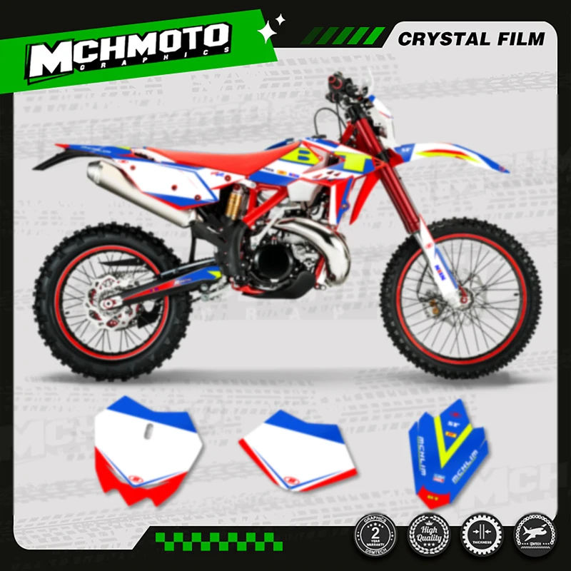 MCHMFG Motorcycle Team Motorcycle Decal Stickers For Beta RR 2013-2017 2013 2014 2015 2016 2017250 300 350 -008