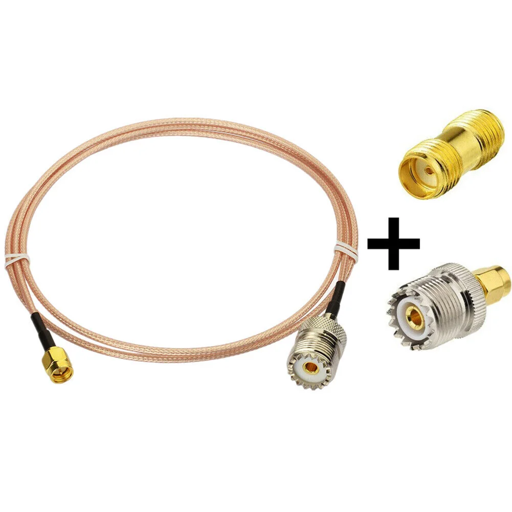 SMA-Female To Female Adapter /SMA Male To SO239 (UHF Female) Straight-through Adapter For Baofeng Walkies-Talkie Antenna view 4